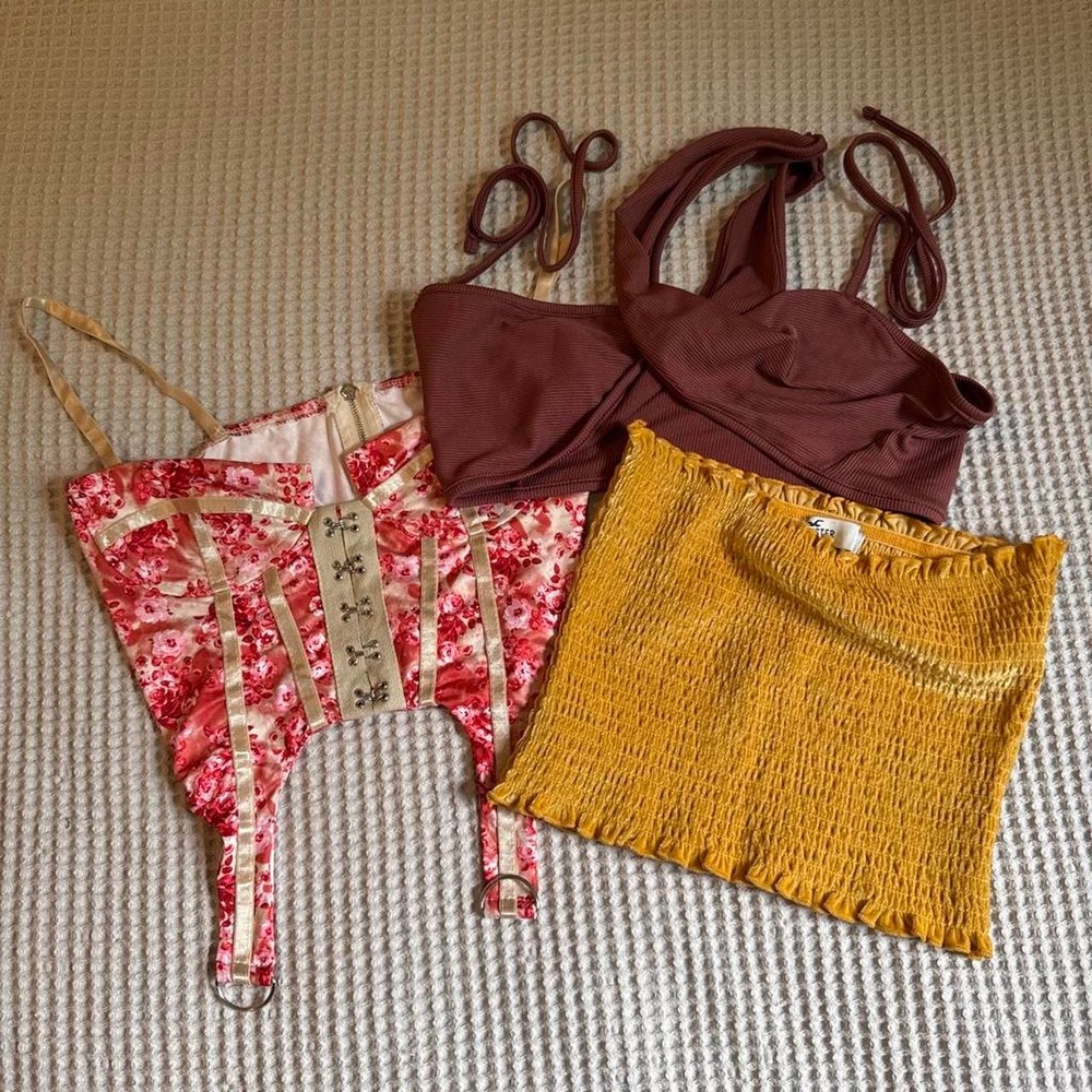 3 crop tops bundle